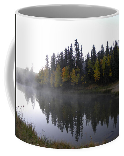 Lefog Coffee Mug featuring the photograph Kiddie Pond Fall Colors Divide CO by Margarethe Binkley