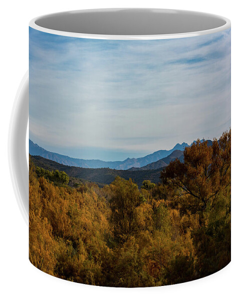 Fall Coffee Mug featuring the photograph Fall in the Desert by Douglas Killourie