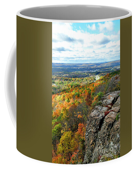 Scenic Coffee Mug featuring the photograph Fall In The Mountains by Kathy Baccari