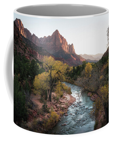 Zion National Park Coffee Mug featuring the photograph Fall in Zion National Park by James Udall