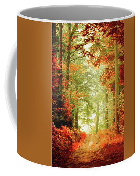 Autumn Coffee Mug featuring the photograph Fall painting by Philippe Sainte-Laudy