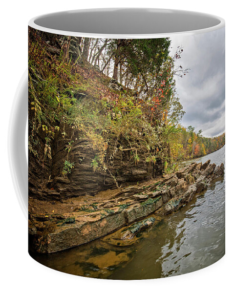 Fall Coffee Mug featuring the photograph Fall Shoreline by Alan Raasch