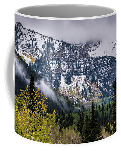 Utah Coffee Mug featuring the photograph Fall Storm in Wasatch Mountains - Utah by Gary Whitton