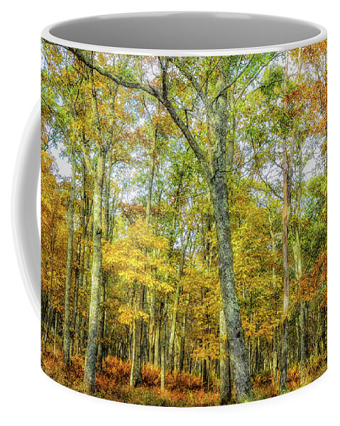 Landscape Coffee Mug featuring the photograph Fall Yellow by Joe Shrader