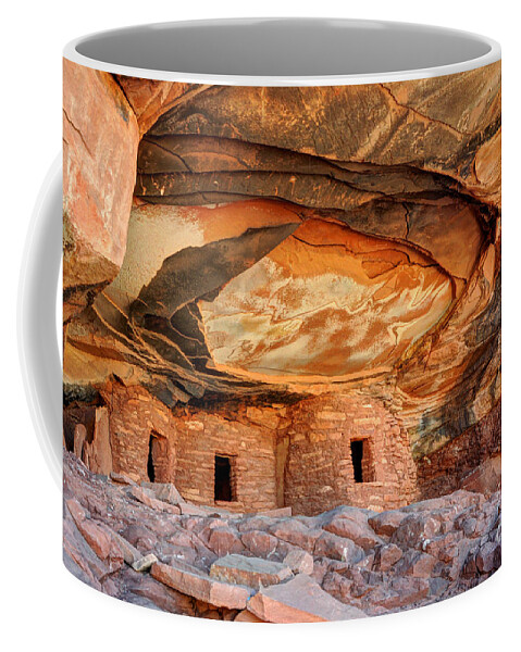 Fallen Roof Coffee Mug featuring the photograph Fallen Roof Anasazi Ruins 2 - Cedar Mesa - Utah by Gary Whitton