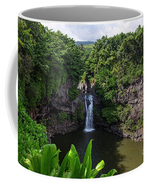 Maui Coffee Mug featuring the photograph Falls Seven Sacrad Pools 2 by Baywest Imaging