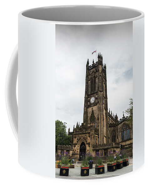 Cathedral Coffee Mug featuring the photograph Famous cathedral of Manchester, UK by Michalakis Ppalis