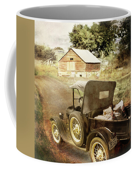 Cars Coffee Mug featuring the photograph Farm Delivered by John Anderson