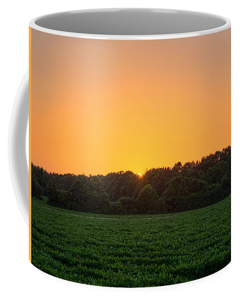 Farm Coffee Mug featuring the photograph Farm Sunset by Brad Boland