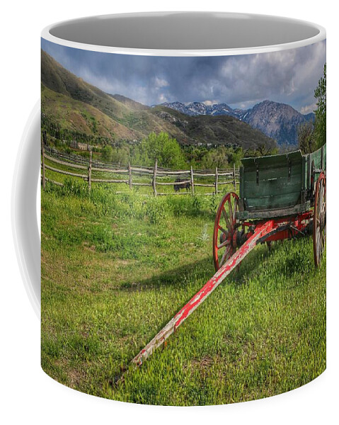 Farm Wagon Coffee Mug featuring the photograph Farm Wagon by Buck Buchanan