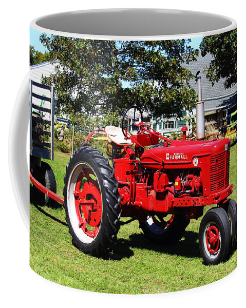 Farmall Coffee Mug featuring the photograph Farmall at The Country Fair by Andrew Pacheco
