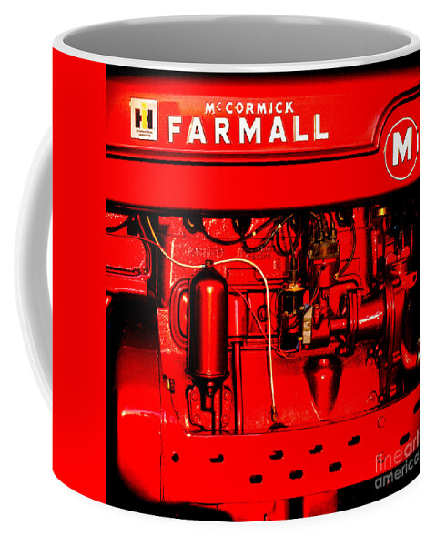 International Coffee Mug featuring the photograph Farmall Engine Detail by Olivier Le Queinec