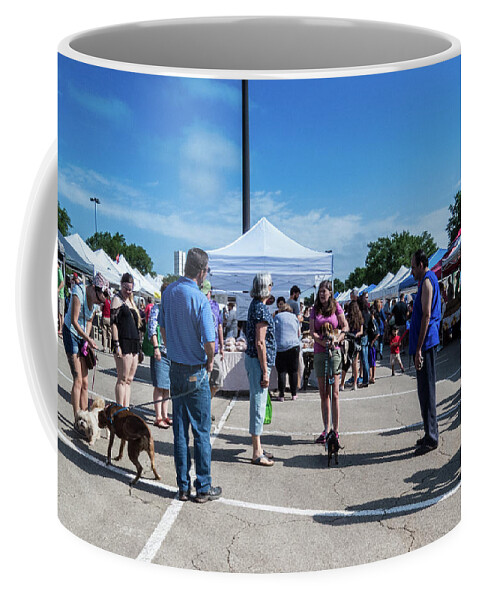 Cedar Park Coffee Mug featuring the photograph Farmers Market Meetings by JG Thompson