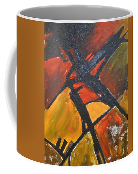 Landscape Coffee Mug featuring the painting Farmlands by Sharon Cromwell