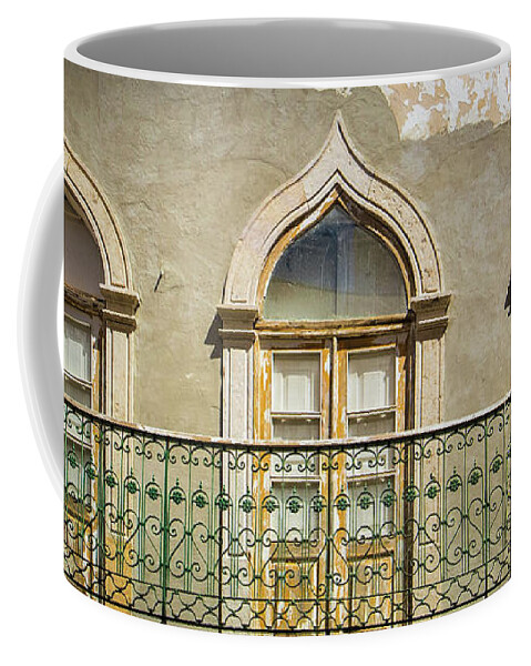 Faro Coffee Mug featuring the photograph Faro Balcony by Nigel R Bell