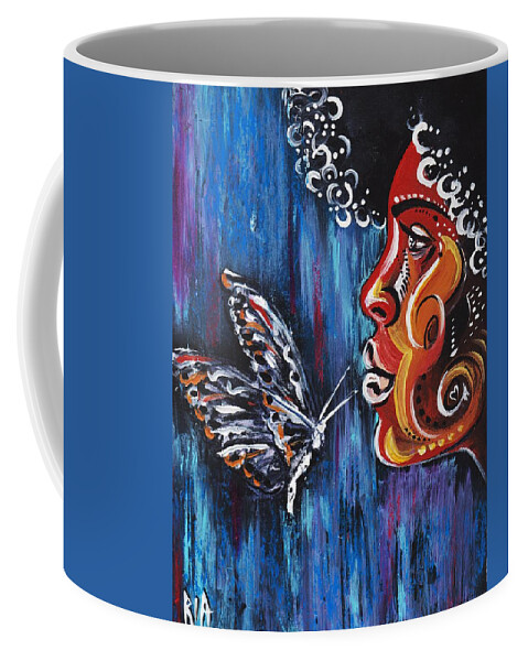 Butterfly Coffee Mug featuring the photograph Fascination by Artist RiA