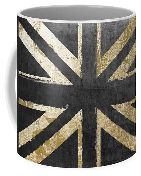 Britain Coffee Mug featuring the painting Fashion Flag United Kingdom by Mindy Sommers