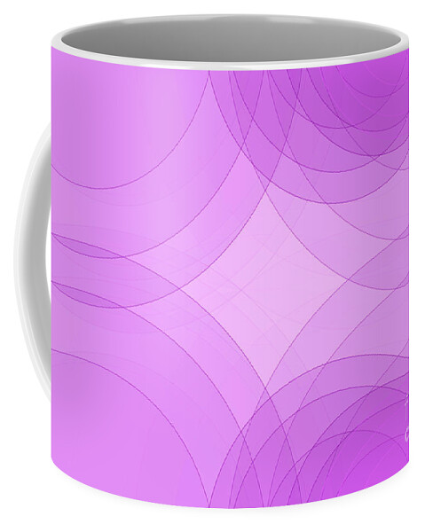Abstract Coffee Mug featuring the digital art Fashion Semi Circle Background Horizontal by Frank Ramspott