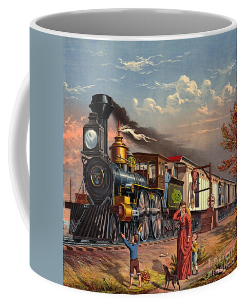 Fast Mail 1875 Coffee Mug featuring the photograph Fast Mail 1875 by Padre Art