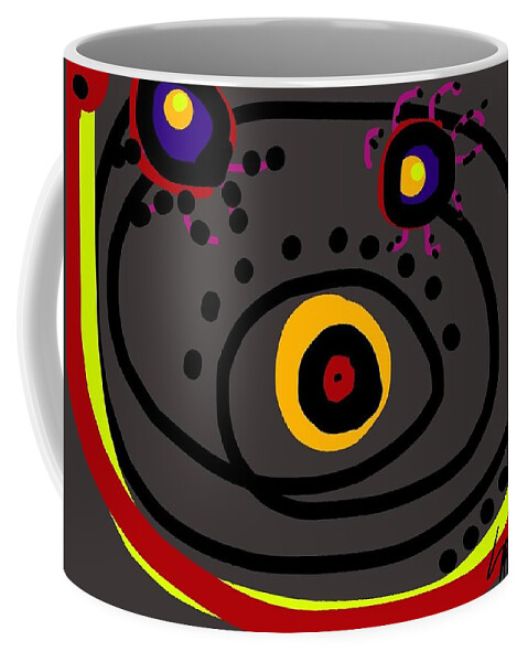 Abstract Coffee Mug featuring the digital art Fat and Sappy by Susan Fielder