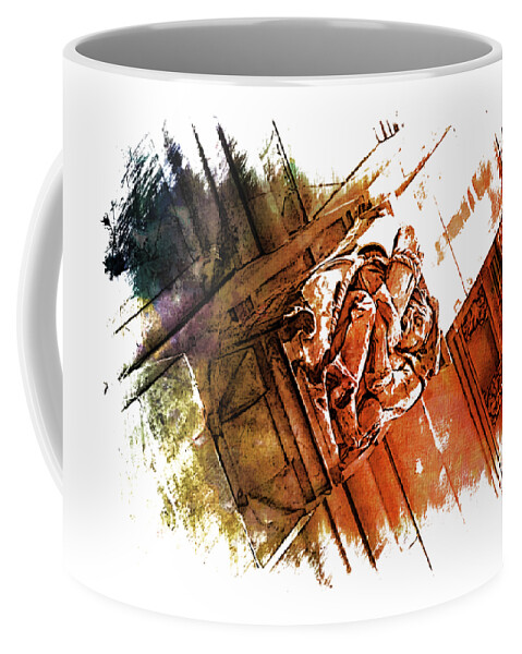 New York City Coffee Mug featuring the photograph Fear Art 1 by DiDesigns Graphics
