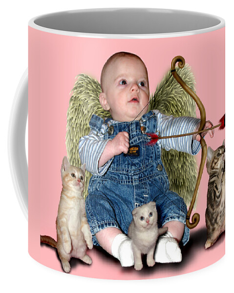 Kittens Coffee Mug featuring the digital art February 2005 by Robert Morin