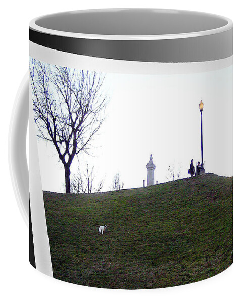 2d Coffee Mug featuring the photograph Federal Hill Dog by Brian Wallace