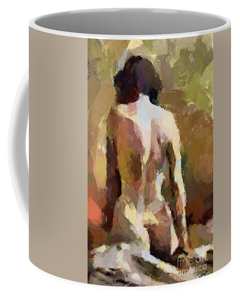 Female Coffee Mug featuring the painting Femme by Dragica Micki Fortuna