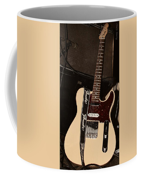 Guitar Coffee Mug featuring the photograph Fender Telecaster Guitar by Chris Berry