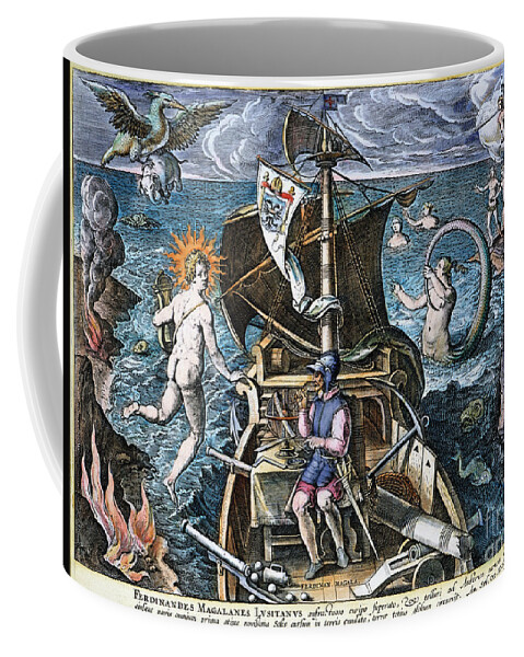 1520 Coffee Mug featuring the photograph Ferdinand Magellan by Granger