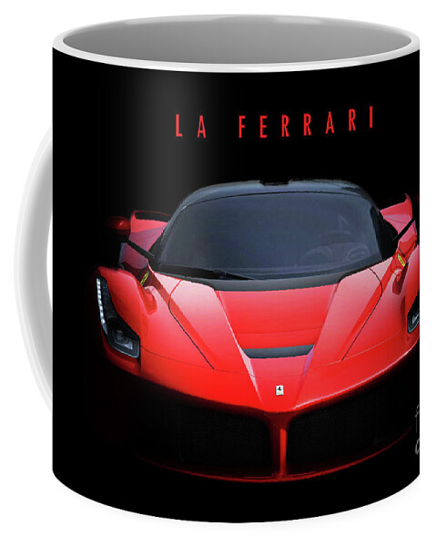 Ferrari Coffee Mug featuring the digital art Ferrari LaFerrari by Airpower Art