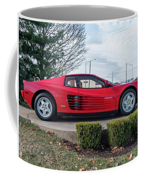 Ferrari Testarossa Coffee Mug featuring the photograph Ferrari Testarossa by Jackie Russo