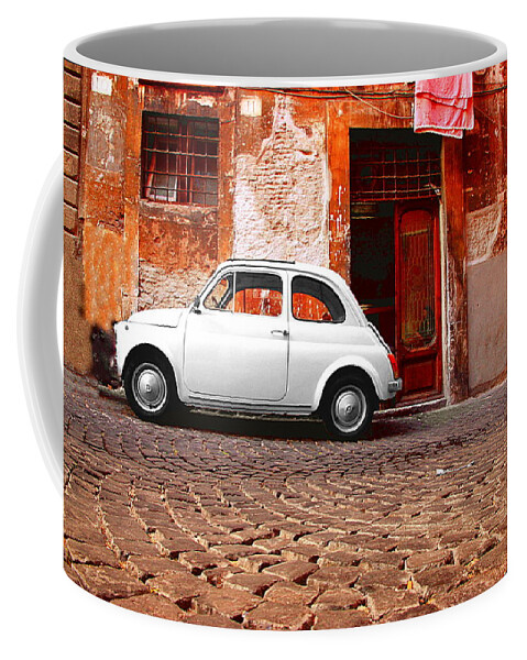 Fiat Coffee Mug featuring the photograph Fiat 500 by Valentino Visentini
