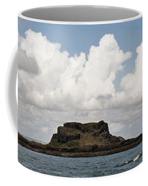 Lighthouse Coffee Mug featuring the photograph Fidra Lighthouse and Firth of Forth by Elena Perelman