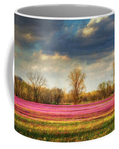 Trifolium Pratense Coffee Mug featuring the photograph Fields of Clover by James Barber
