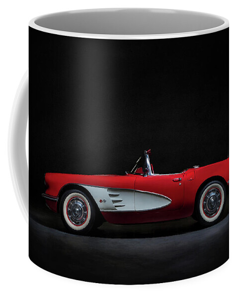 Classic Coffee Mug featuring the digital art Fifty-Nine Vette by Douglas Pittman