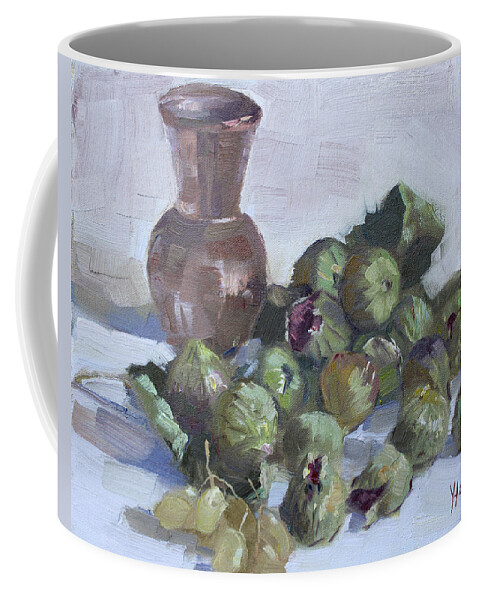Figs Coffee Mug featuring the painting Figs by Ylli Haruni