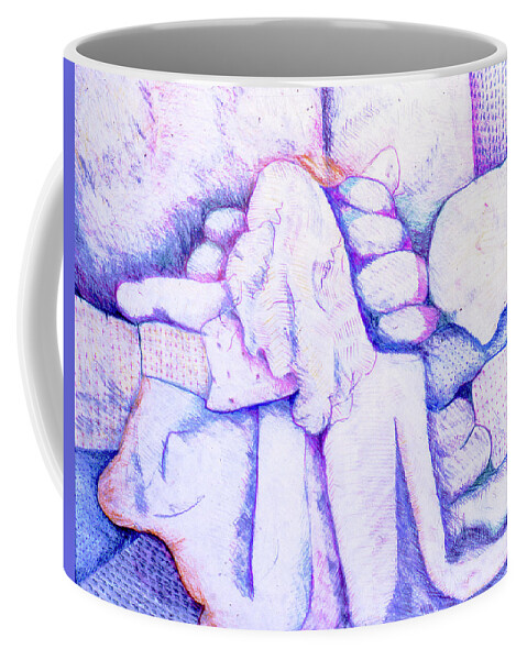 Abstract Coffee Mug featuring the photograph Figure Drawing by Rod Whyte
