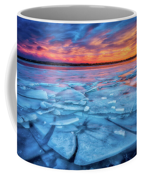Winter Coffee Mug featuring the photograph Fire and Ice 2 by Darren White