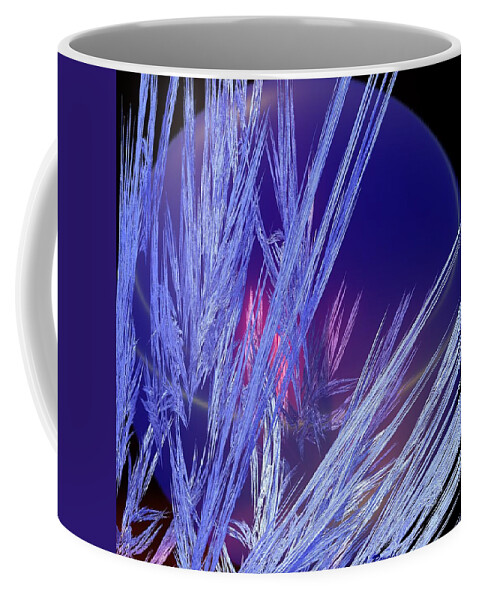 Digital Coffee Mug featuring the digital art Fire and Ice by Leslie Revels