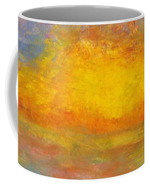  Coffee Mug featuring the painting Fire and Water by Barrie Stark