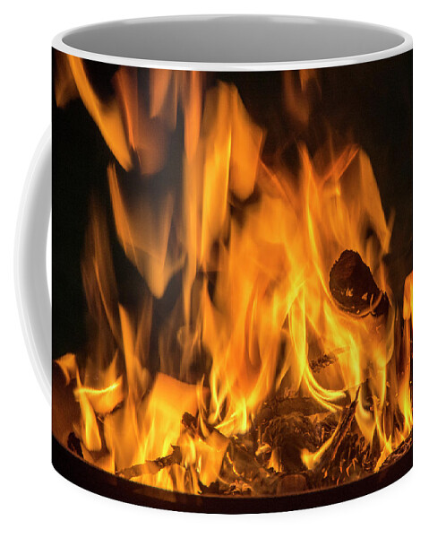 Fire Coffee Mug featuring the photograph Fire by Cathy Kovarik