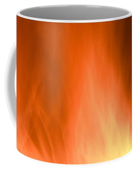 Flames Background Coffee Mug featuring the photograph Fire flames abstract background by Michalakis Ppalis