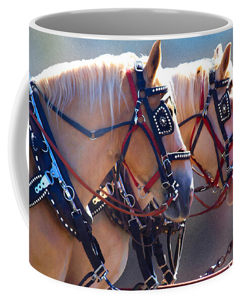 Bonnie Follett Coffee Mug featuring the photograph Fire Horses by Bonnie Follett