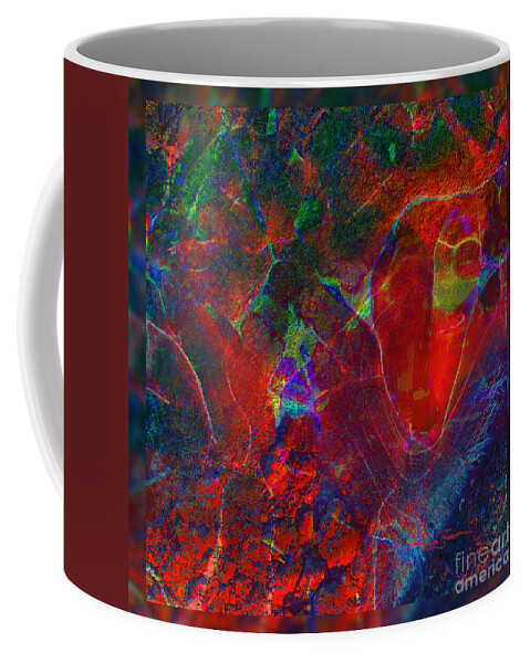 Painting Coffee Mug featuring the painting Fire In Ice by Angie Braun