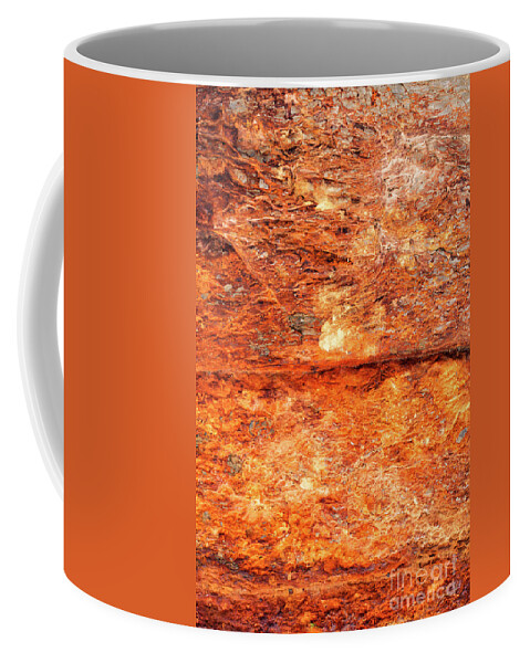 Iron Ore Coffee Mug featuring the photograph Fire Rock by Tim Gainey