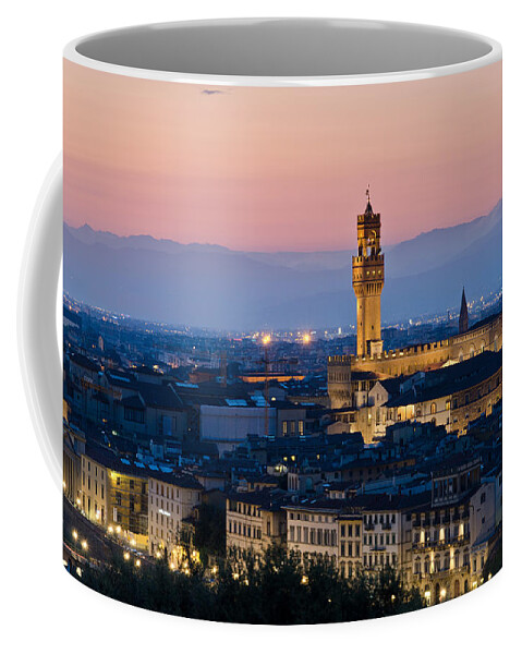 Tourist Coffee Mug featuring the photograph Firenze at Sunset by Pablo Lopez