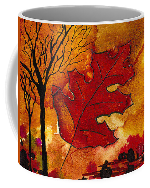 Fire Coffee Mug featuring the painting Firestorm by Susan Kubes