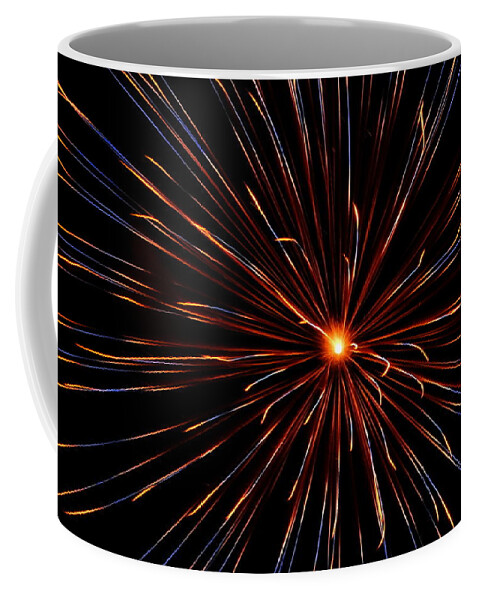 Fireworks Coffee Mug featuring the photograph Fireworks 026 by Larry Ward
