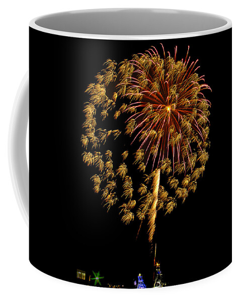 Firework Coffee Mug featuring the photograph Fireworks 10 by Bill Barber